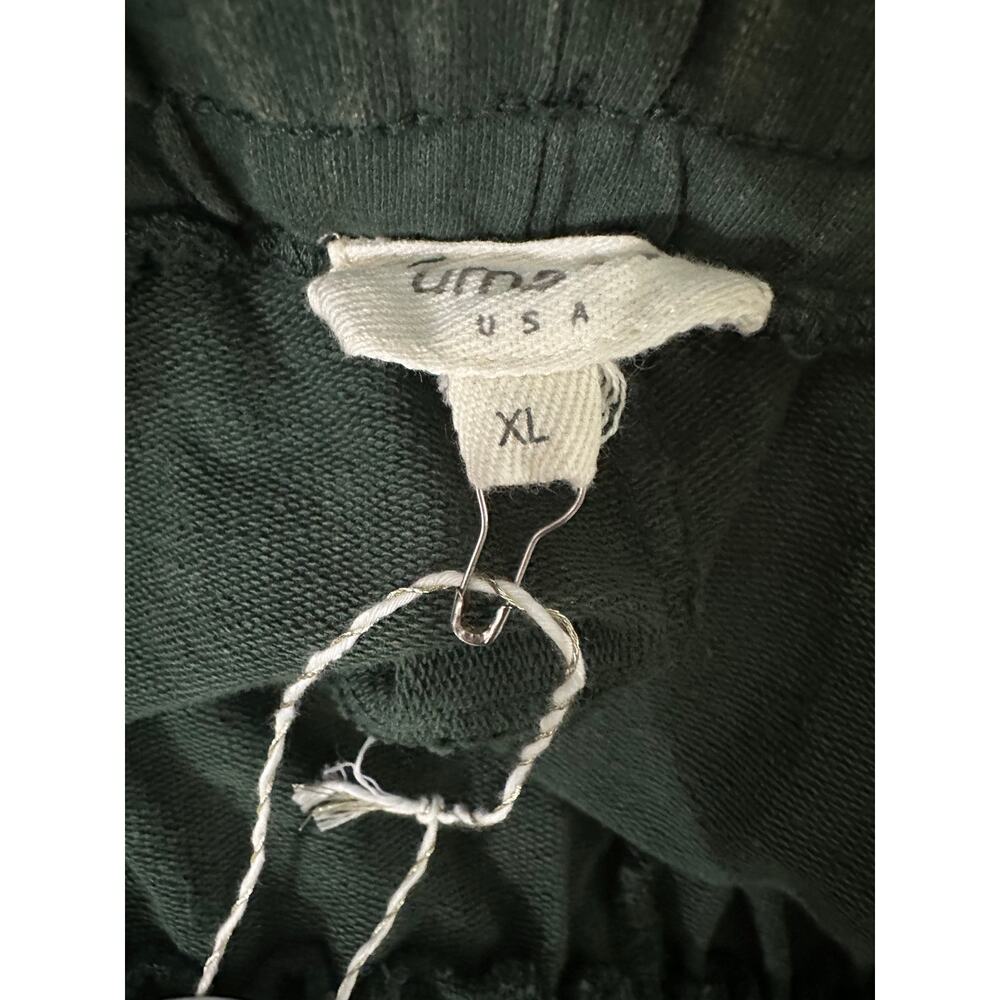 Olive Umgee Peace Patch Wide Leg Pants Mineral Wash Crochet Pull-On Boho XL NWT - Picture 4 of 5